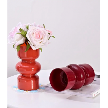 Gambar produk Ameiqa Vas Bunga Kaca Nordic Bottle Vase Flower Pot Home Decor 18cm - AM-18