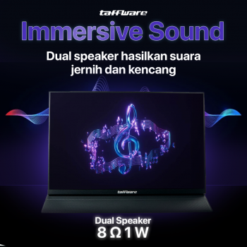 Gambar produk Taffware Portable Monitor 18 Inch IPS FHD 120Hz Type C Mini HDMI - PP120HZ