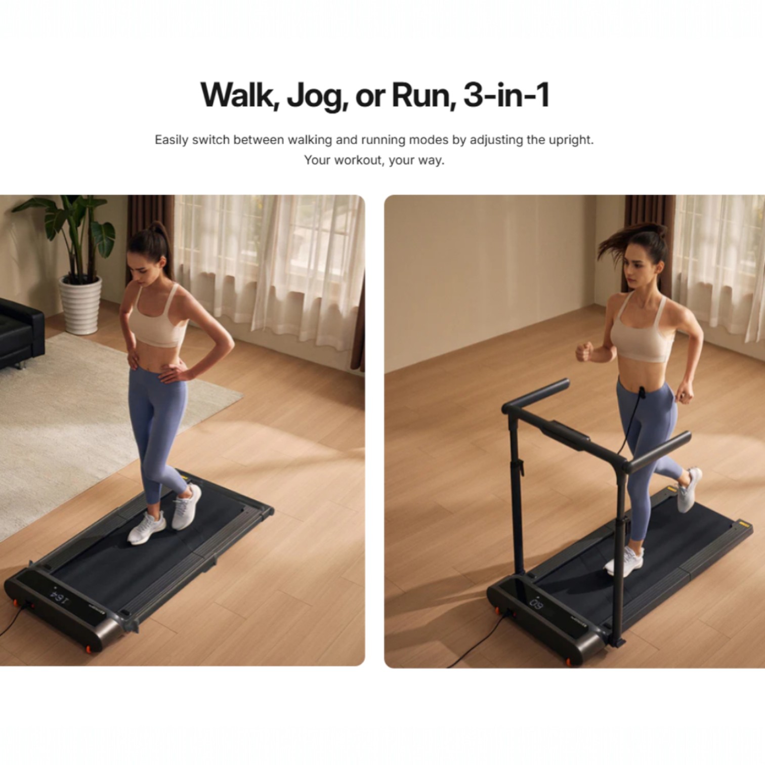 Kingsmith WalkingPad Treadmill Home Fitness Gym Foldable 1 HP - R3 Hybrid+ Gambar produk Kingsmith WalkingPad Treadmill Home Fitness Gym Foldable 1 HP - R3 Hybrid+