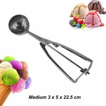 AXV Sendok Takar Es Krim Scoop Stainless Steel Spring Handle - AX-24