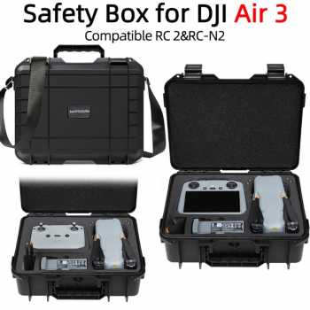 TaffGUARD Tas Drone DJI Air 3/3S Hard Case Waterproof with Strap - HZ33