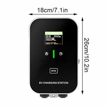 Gambar produk DUTRIEUX Charger Mobil Listrik EV Bluetooth WiFi APP Type 2 Female 32A 11kW 3 Phase - V55