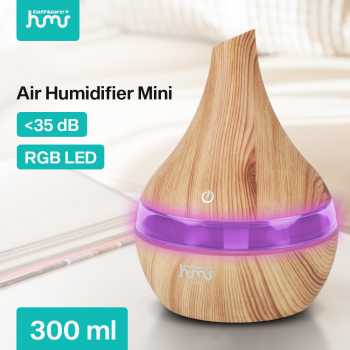 Taffware HUMI Air Humidifier Mini Ultrasonic Wood Grain 300ml - K-H98
