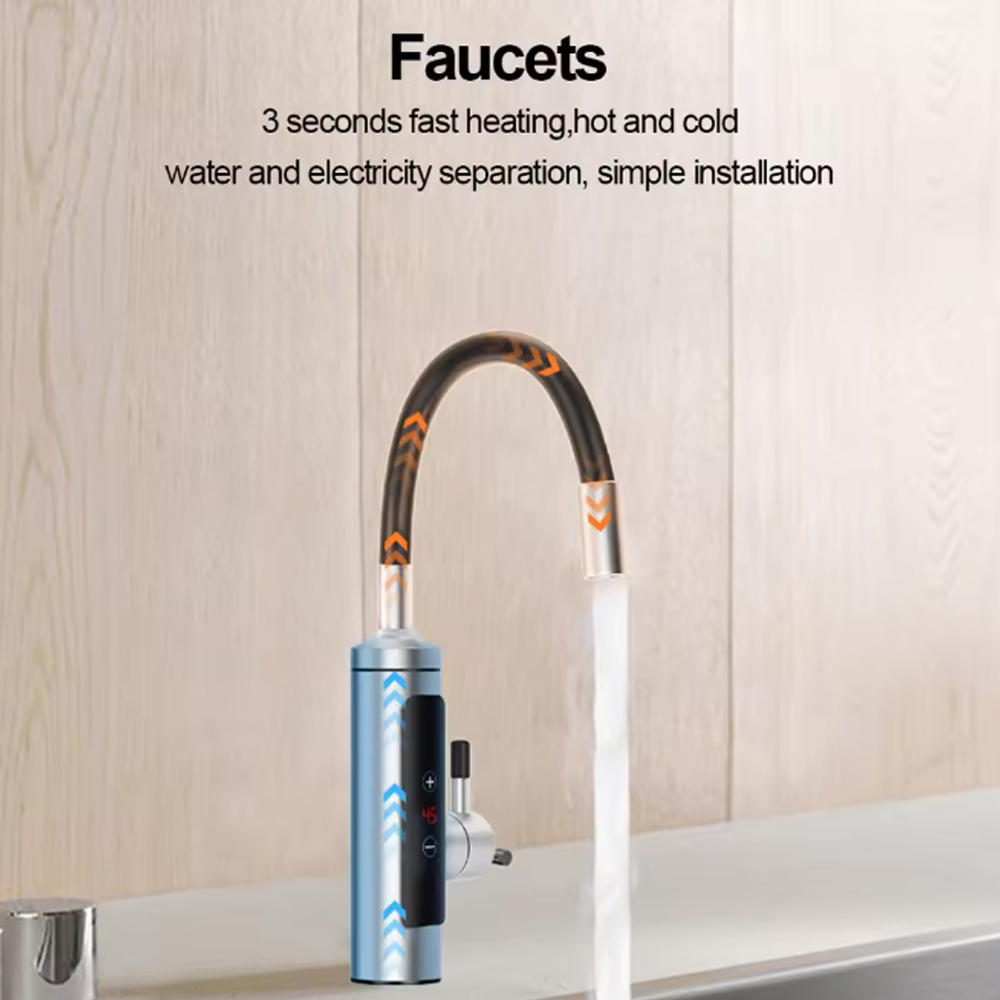 MOJOYCE Pemanas Air Keran Wastafel LCD Switch Hot and Cold 220V 3000W - RX-010 Gambar produk MOJOYCE Pemanas Air Keran Wastafel LCD Switch Hot and Cold 220V 3000W - RX-010