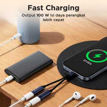 Gambar produk DIXSIG Kabel OTG 2in1 USB Type C Male to Lightning Type C Charging - DG21