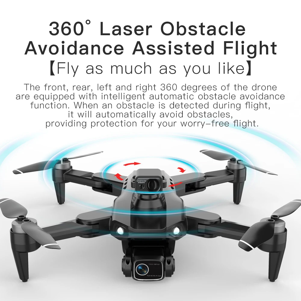 ZAYA Drone 4K HD ESC GPS 5G Transmission Obstacle Avoidance 2200mAh - L900 PRO Gambar produk ZAYA Drone 4K HD ESC GPS 5G Transmission Obstacle Avoidance 2200mAh - L900 PRO