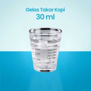 One Two Cups Gelas Takar Kopi Expresso Shot Glass Coffee 30ml - MD19