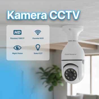Taffware Kamera CCTV Bohlam WiFi IP Camera IR Detection 1MP 1080P - YY012
