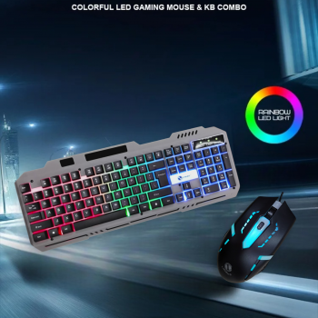 LIMEIDE Combo Keyboard Gaming RGB with Mouse and Holder Smartphone - T25