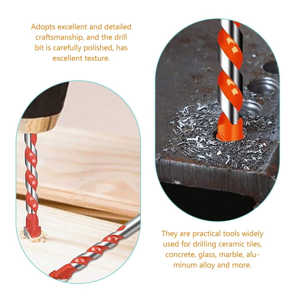 Balight Mata Bor HSS Twist Drill Bit 6-12mm 5 PCS - BA-H21 Gambar produk Balight Mata Bor HSS Twist Drill Bit 6-12mm 5 PCS - BA-H21