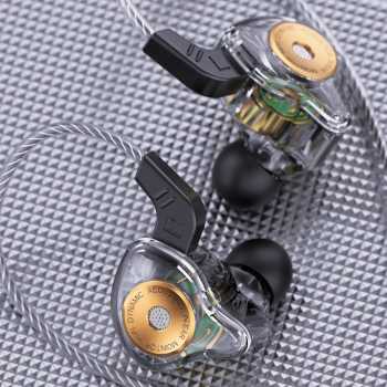 QKZ Earphone In-Ear Wired Detachable HiFi Semi Open Cavity with Mic - AK6 Ultra