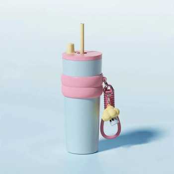 One Two Cups Botol Minum Tumbler Air Panas Dingin Straw 710ml - YS-9000