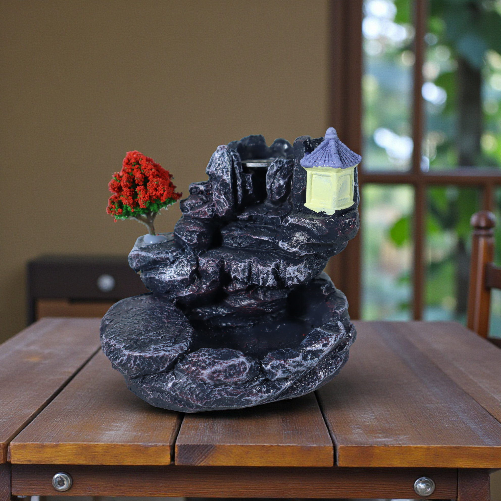 WINWAN Tempat Dupa Hio Incense Burner Mountains River Waterfall - MT10 Gambar produk WINWAN Tempat Dupa Hio Incense Burner Mountains River Waterfall - MT10