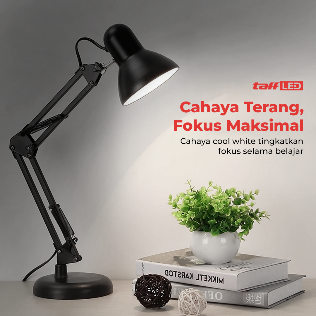 YODIF Lampu Meja Belajar LED Bracket Adjustable E27 - AT-1002 Gambar produk YODIF Lampu Meja Belajar LED Bracket Adjustable E27 - AT-1002