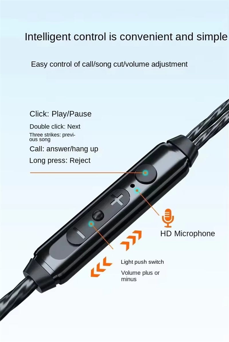 WKZ Earphone In-Ear Subwoofer Gaming Computer Sports Round Headband Jack 3.5mm - S16 Gambar produk WKZ Earphone In-Ear Subwoofer Gaming Computer Sports Round Headband Jack 3.5mm - S16