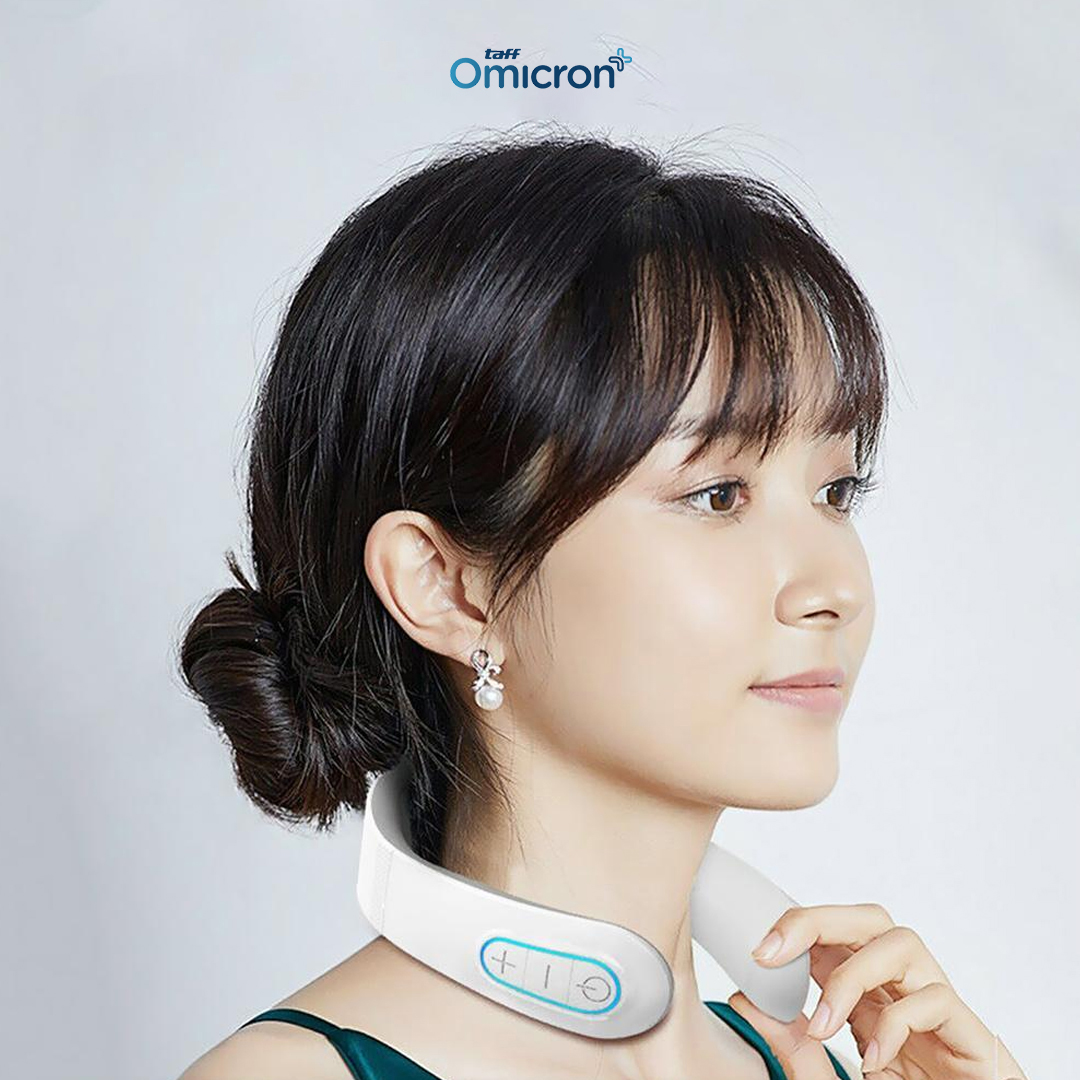 TaffOmicron Alat Pijat Leher Elektrik Terapi Bahu TENS Neck Massager - F6 Gambar produk TaffOmicron Alat Pijat Leher Elektrik Terapi Bahu TENS Neck Massager - F6