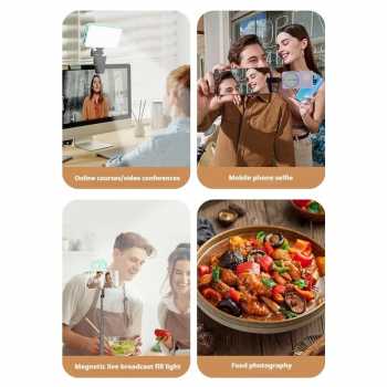 Gambar produk ASENGRY Lampu Fill Light LED 3in1 Color 2500-9000K Magnetic 1200mAh - N19