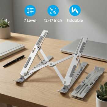 NUOXI Laptop Stand Foldable Adjustable Aluminium 12-17 Inch - N3