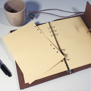 Gambar produk Toddi AIMEE Buku Catatan Binder Notebook Cover Kulit Vintage Maple A5 - ZB-16