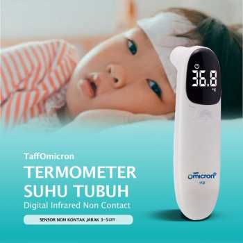 TaffOmicron Termometer Suhu Badan Digital Thermogun Infrared Memory - F02