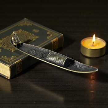 AROMAREEF Tempat Dupa Hio Aromaterapi Incense Stick Holder Metal Alloy - MT40