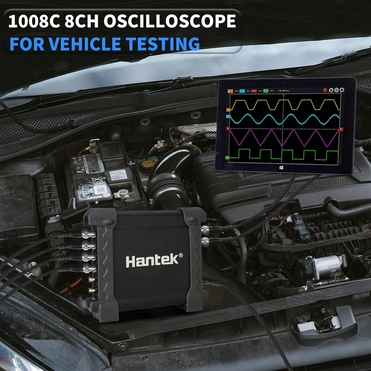 Hantek Oscilloscope Automotive Signal Generator 8 Channel USB 2.0 - 1008C Gambar produk Hantek Oscilloscope Automotive Signal Generator 8 Channel USB 2.0 - 1008C
