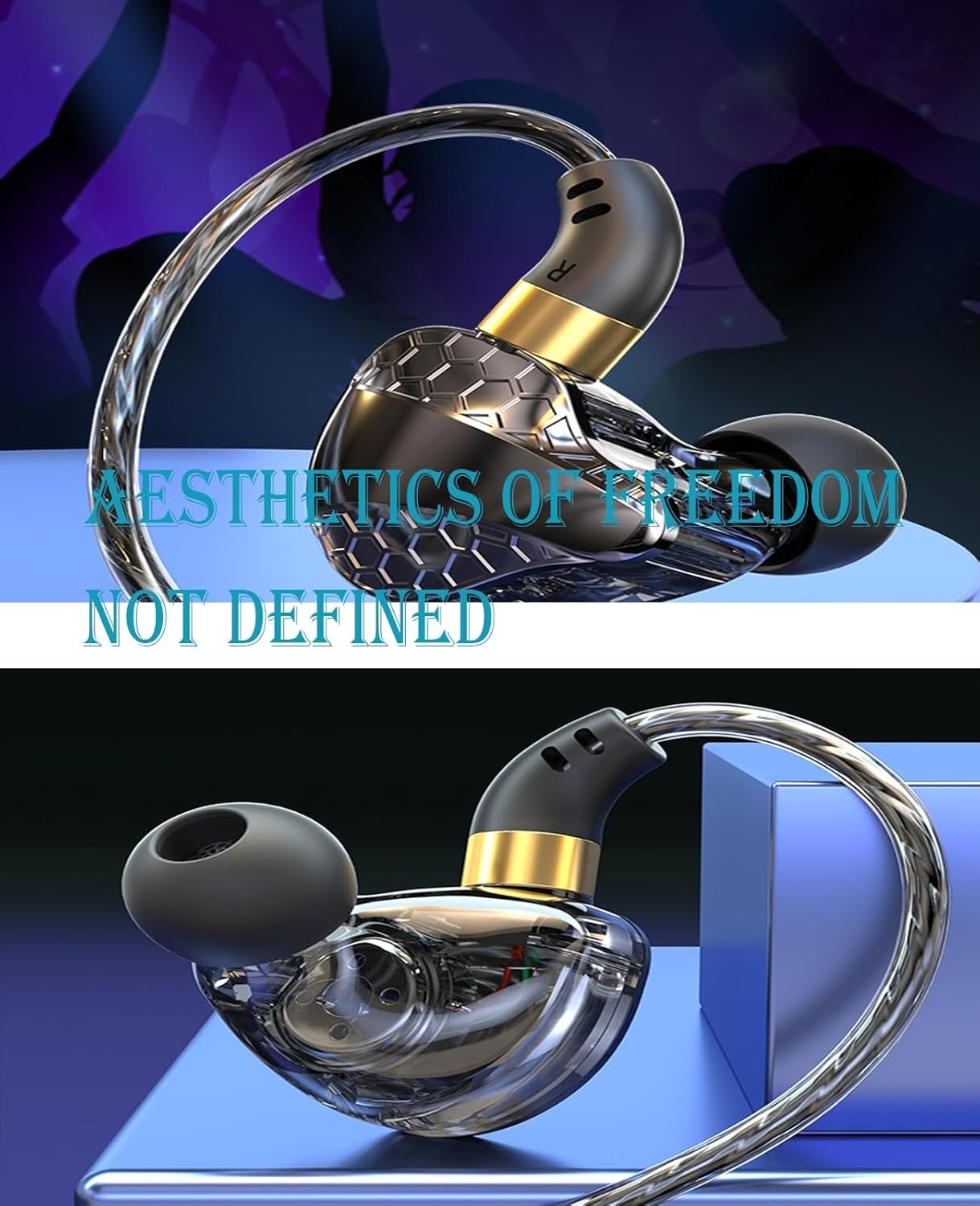 WKZ Earphone In-Ear Subwoofer Gaming Computer Sports with Microphone - S18 Gambar produk WKZ Earphone In-Ear Subwoofer Gaming Computer Sports with Microphone - S18