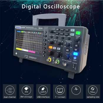 Hantek Digital Storage Oscilloscope Signal Generator with P4100 Probe - DS02D15