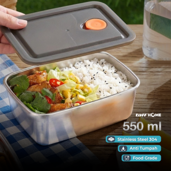 TaffHOME Kotak Makan Lunch Box Multifunction Stainless Steel 304 - AC-21