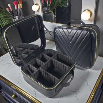 SNU Tas Organizer Make Up Kosmetik Multifungsi with Mirror 26x23x12cm - F300