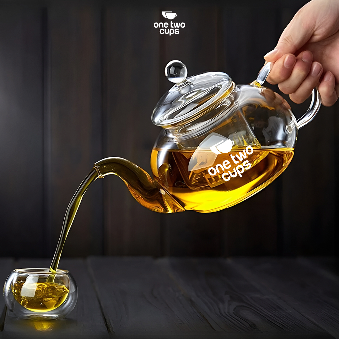 One Two Cups Teko Teh Borosilikat Saringan Tahan Panas Teapot 400ml - 8CV101 Gambar produk One Two Cups Teko Teh Borosilikat Saringan Tahan Panas Teapot 400ml - 8CV101