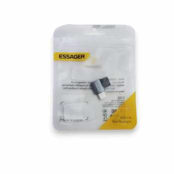 Gambar produk ESSAGER OTG Adapter Type C Female to Male 7 Shaped USB 4.0 40Gbps 240W - EOTG7-YH0G-P