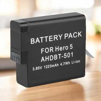Gambar produk Taffware Battery Replacement 1220mAh for GoPro Hero 5/6/7 - AHDBT-501