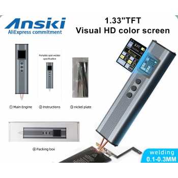 ANSIKI Mesin Las Genggam Portable Spot Welding Machine 11 Gear 2200mAh - Q1