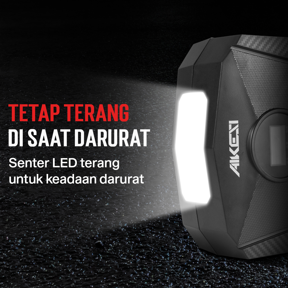 AIKESI Pompa Ban Elektrik Portable Air Compressor DC 12V 150 PSI - AKS-5501 Gambar produk AIKESI Pompa Ban Elektrik Portable Air Compressor DC 12V 150 PSI - AKS-5501