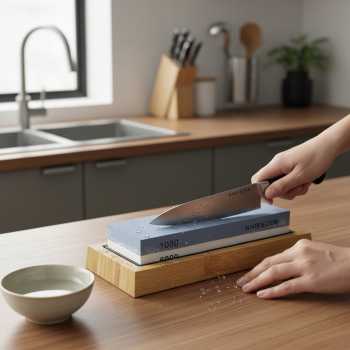 KNIFEZER Batu Asah Pisau Whetstone Knife Sharpener 2 Side 1000/6000 - H1060