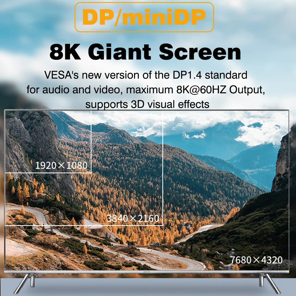 Gambar produk DZST OTG Adapter DP to Type C Display Port Female to Type C Male - D080