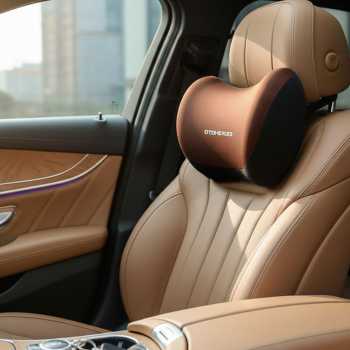 OTOHEROES Bantal Leher Mobil Ergonomis Memory Foam Car Headrest Pillow - AW-30