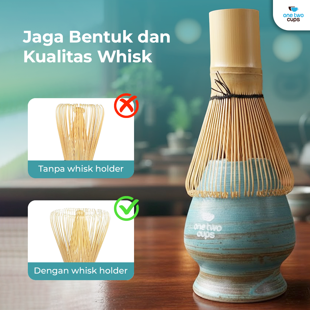 One Two Cups Whisk Stand Matcha Chasen Tate Dudukan Pengaduk - D-34 Gambar produk One Two Cups Whisk Stand Matcha Chasen Tate Dudukan Pengaduk - D-34
