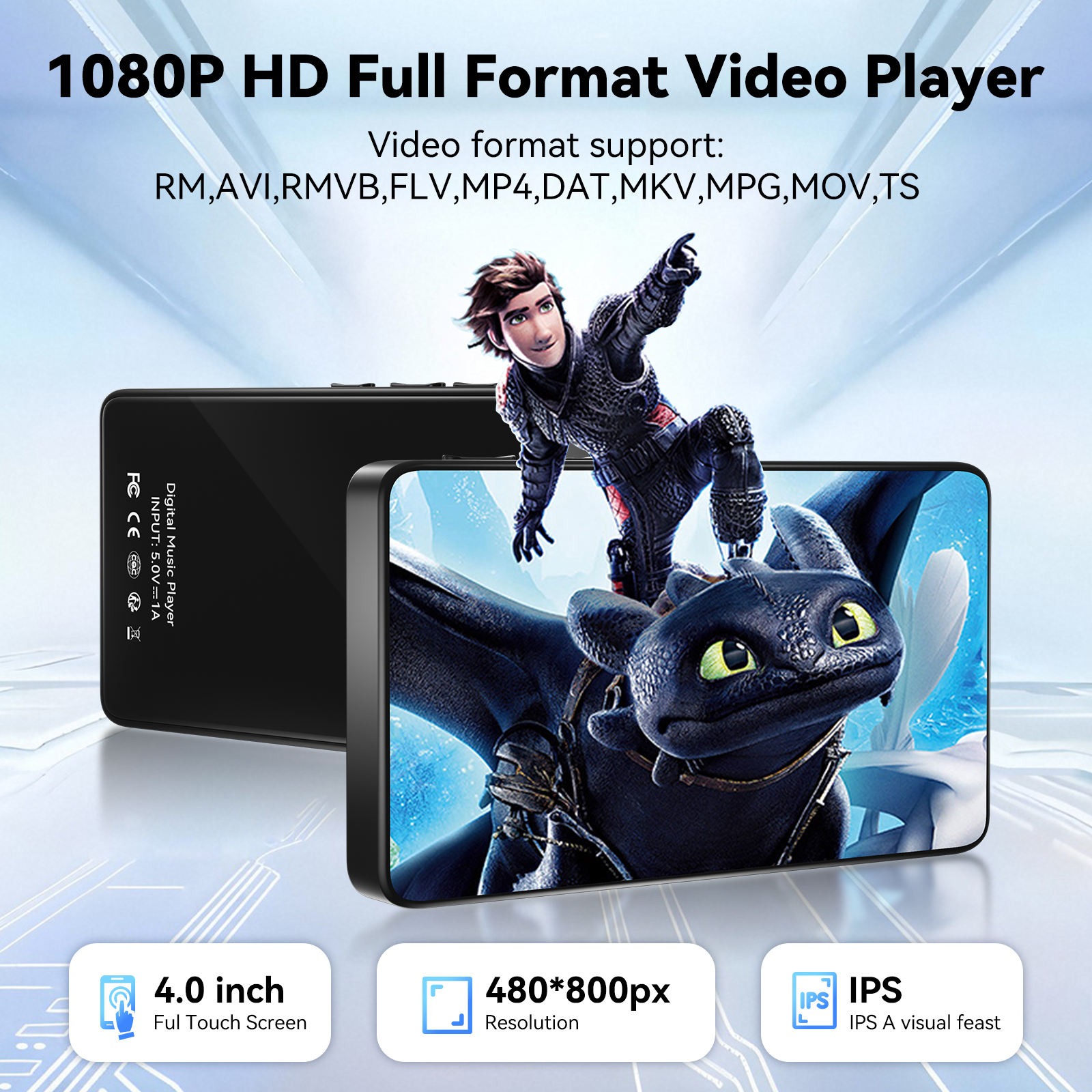 RUIZU MP3 Digital Audio Player Bluetooth Android 14 MP4 64GB 2050mAh - D65 Gambar produk RUIZU MP3 Digital Audio Player Bluetooth Android 14 MP4 64GB 2050mAh - D65