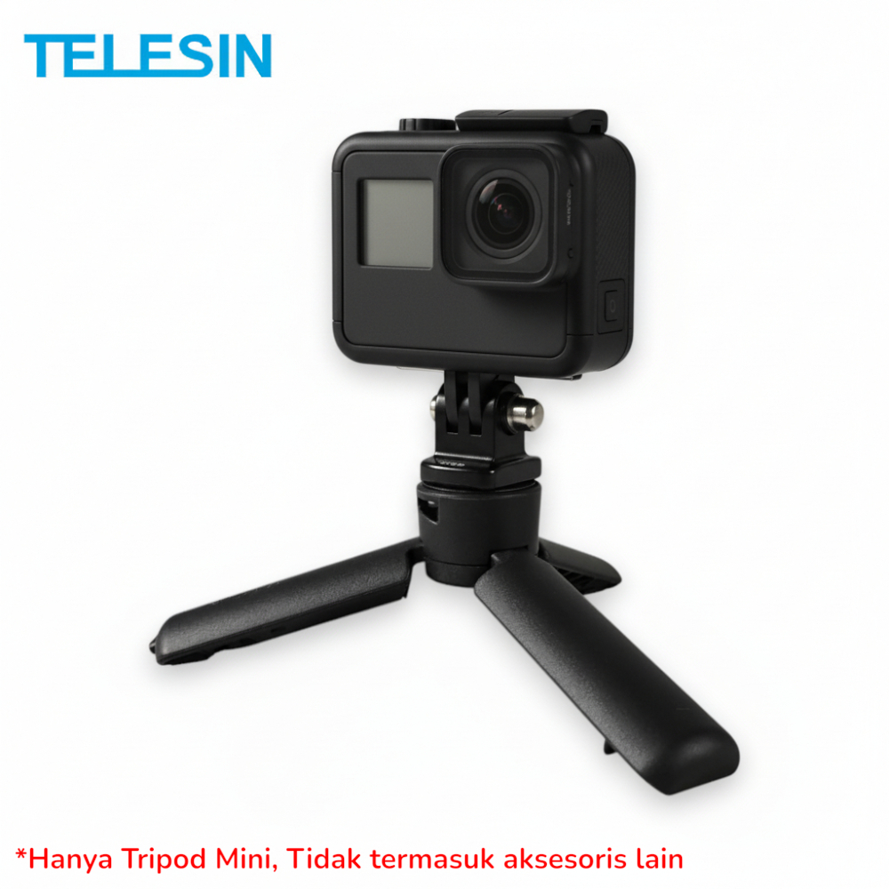 TELESIN Mini Tripod Lipat Portable 1/4 Inch Universal Action Cam - S3-EAK-06 Gambar produk TELESIN Mini Tripod Lipat Portable 1/4 Inch Universal Action Cam - S3-EAK-06