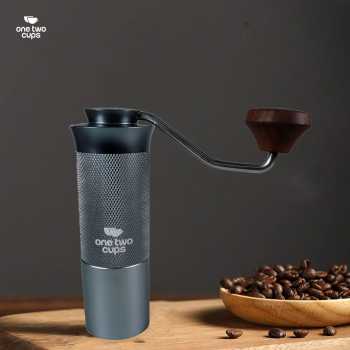 One Two Cups Penggiling Kopi Manual Coffee Grinder Stainless Steel 420 - X1