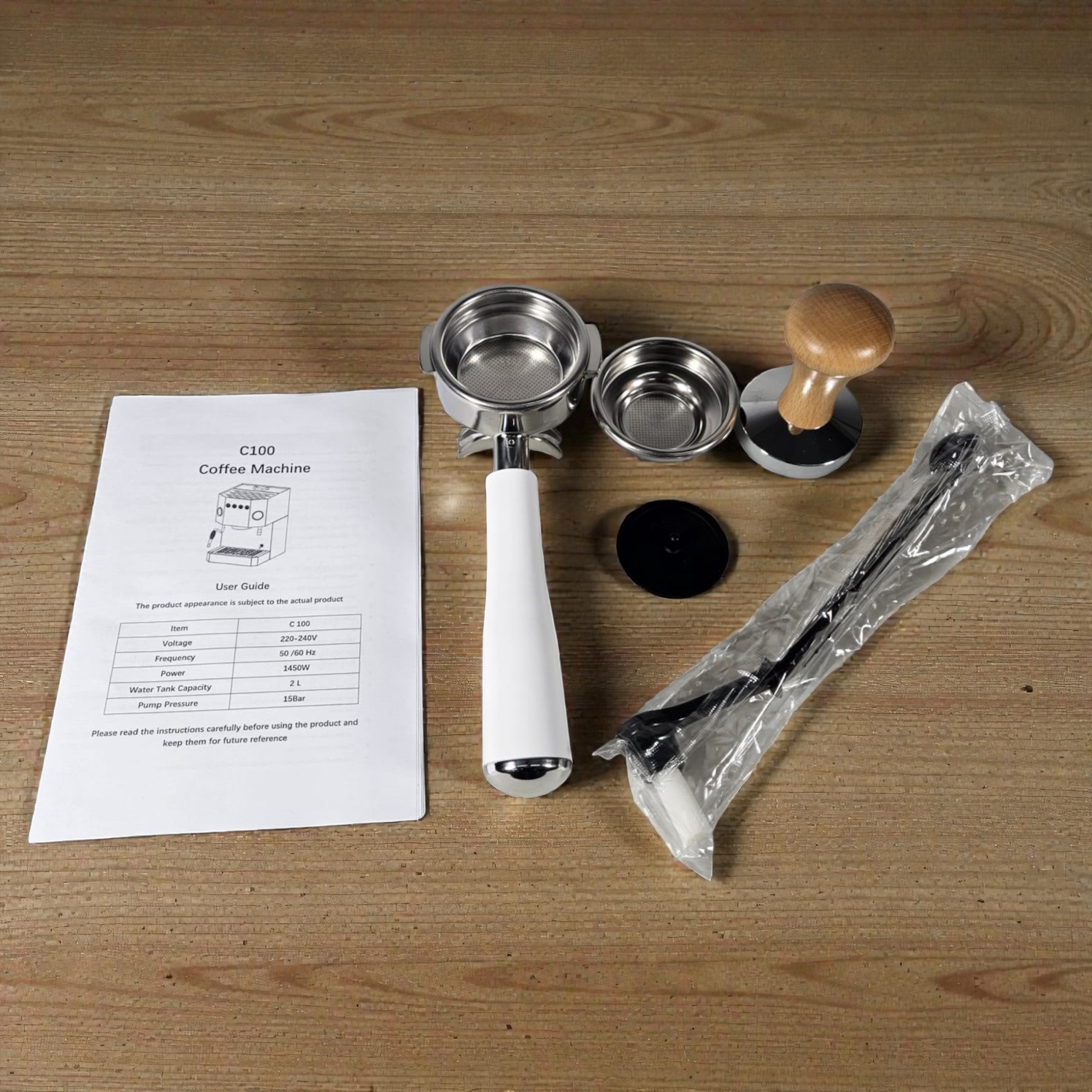 Trieste Mesin Kopi Espresso Coffee Maker Semi Automatic 15 Bar 1450W - C100 Gambar produk Trieste Mesin Kopi Espresso Coffee Maker Semi Automatic 15 Bar 1450W - C100