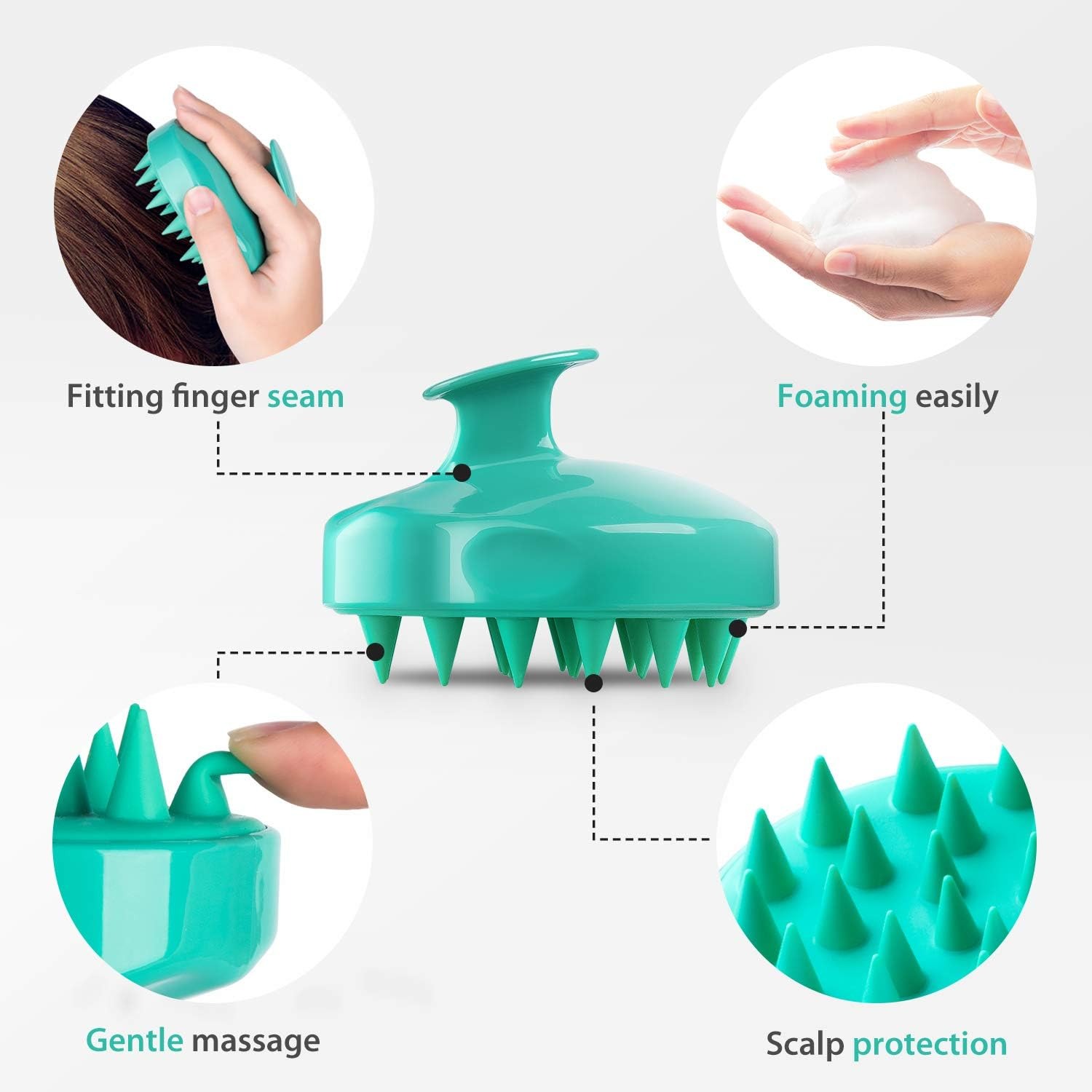 Aihogard Sisir Kepala Pijat Head Scalp Massage Brush - MTF1121 Gambar produk Aihogard Sisir Kepala Pijat Head Scalp Massage Brush - MTF1121