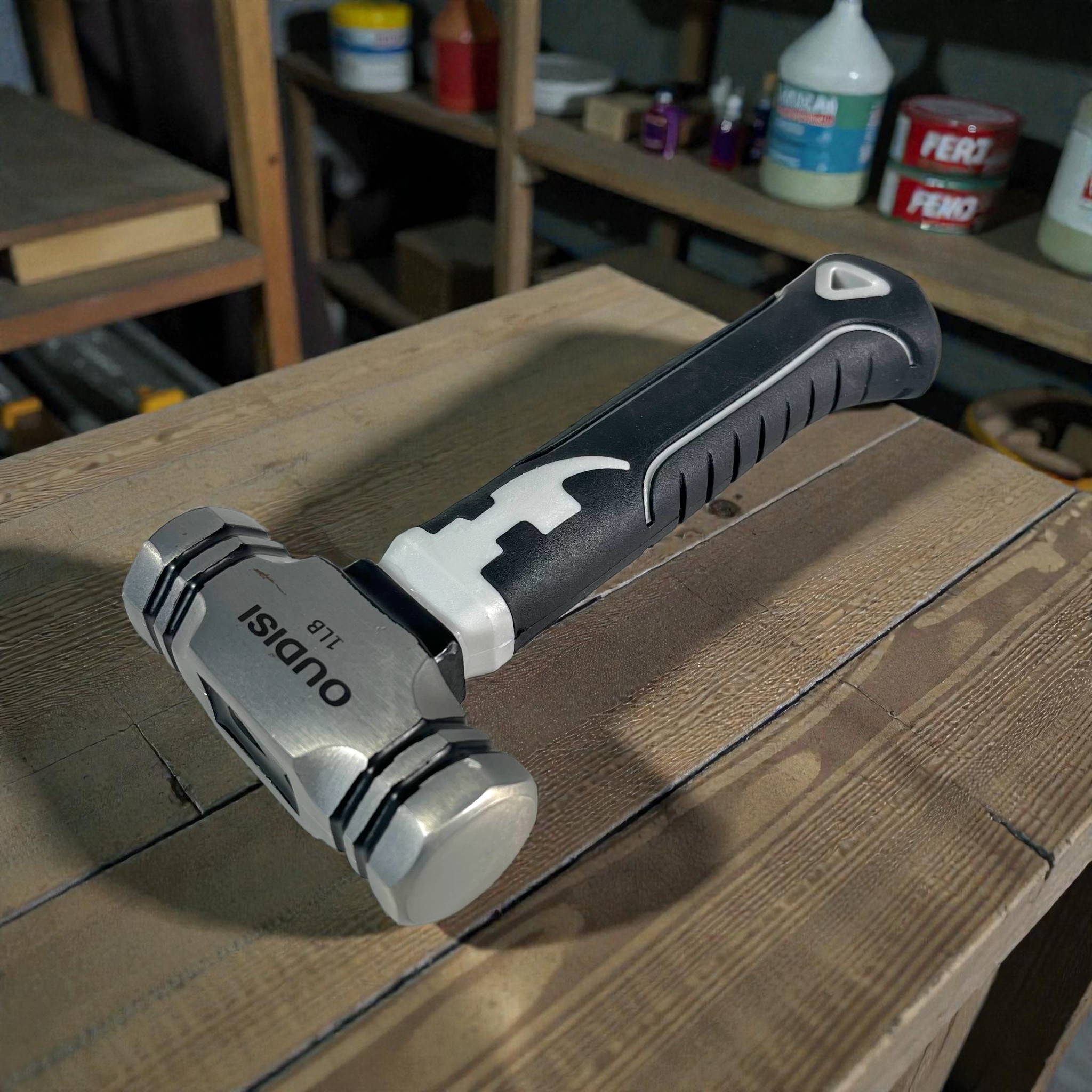 Gambar produk OUDISI Palu Batu Mini High Carbon Steel Octagonal Hammer 17.8cm - 1LB