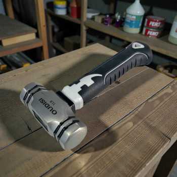 OUDISI Palu Batu Mini High Carbon Steel Octagonal Hammer 17.8cm - 1LB