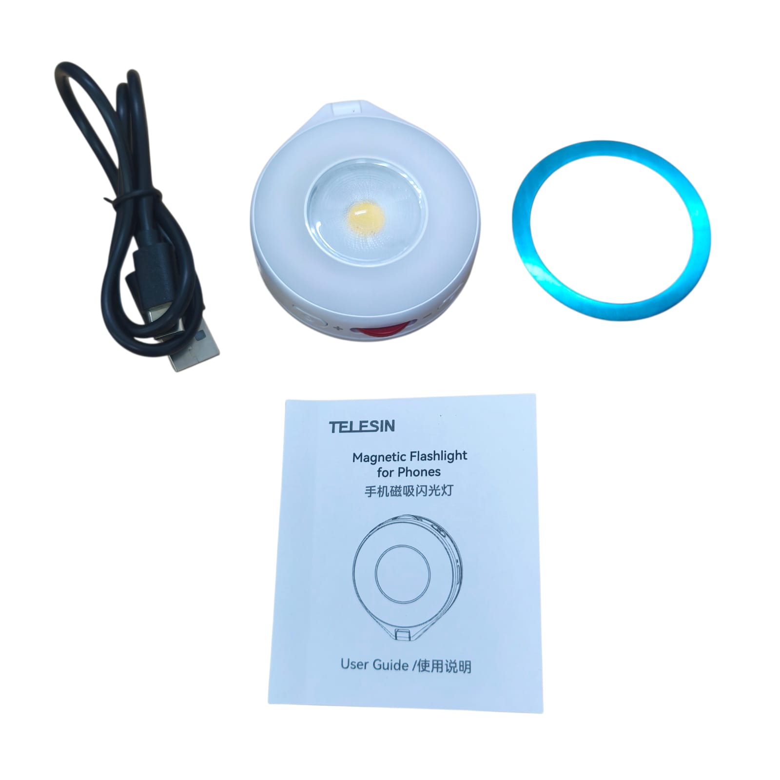 Telesin Lampu Fill Light Magnetic Flashlight 3 Color Smartphone 500mAh - P5-BGD-17 Gambar produk Telesin Lampu Fill Light Magnetic Flashlight 3 Color Smartphone 500mAh - P5-BGD-17