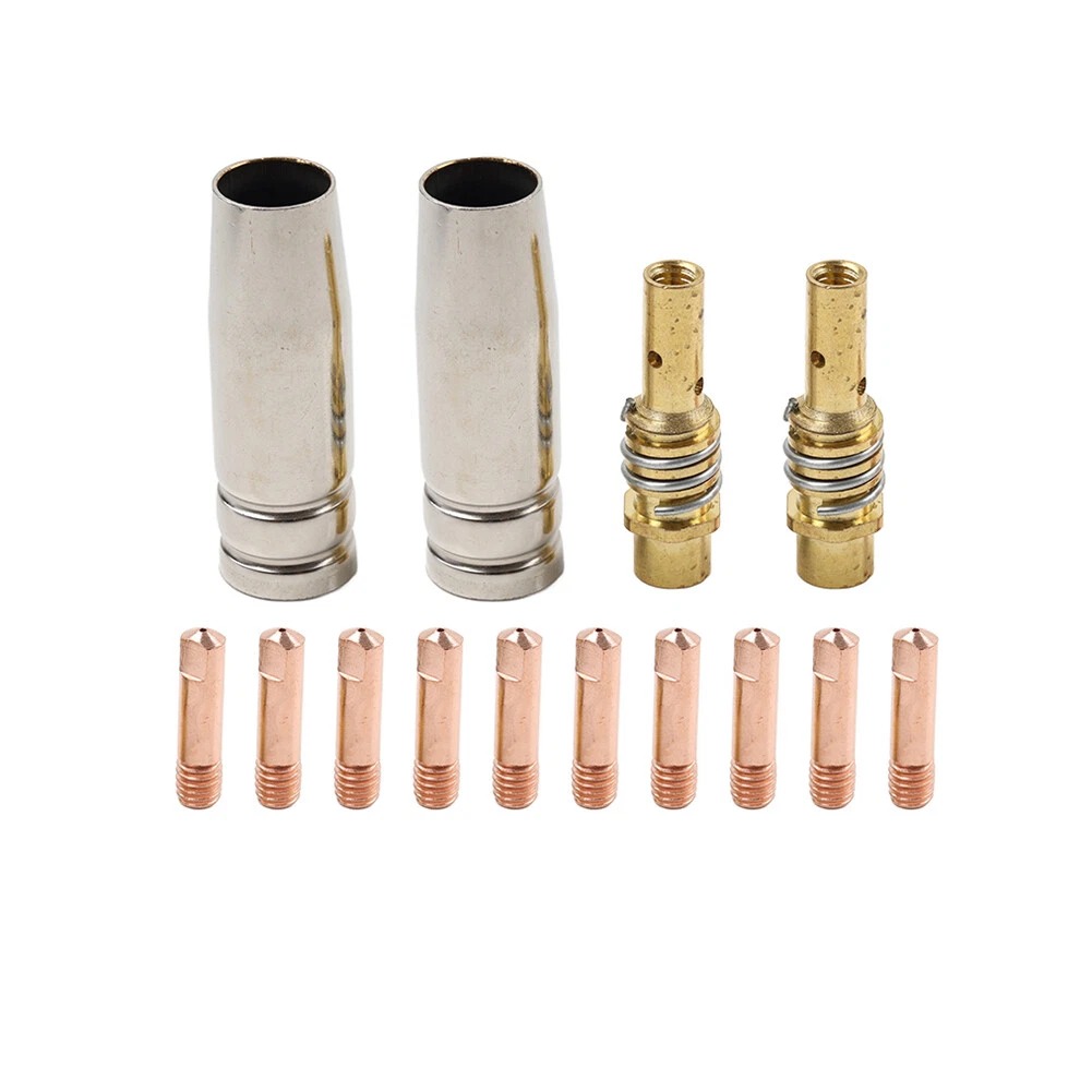 JINGU Nozzle Obor Las Welding Torch Tip Holder 15AK MIG 1.0mm 16 PCS Gambar produk JINGU Nozzle Obor Las Welding Torch Tip Holder 15AK MIG 1.0mm 16 PCS