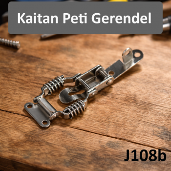 Taffware Kaitan Peti Gerendel Spring Loaded Toggle Latch Catch Hasp - KAK-J