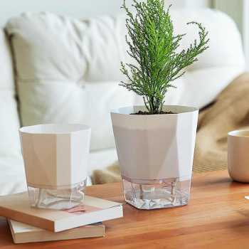 DBXEY Pot Tanaman Otomatis Self Watering Hydroponic Flower Home Garden - A709